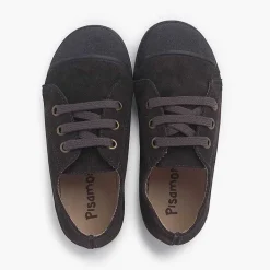 Zapatillas<Pisamonas Zapatillas Serraje Puntera De Goma Y Cordones