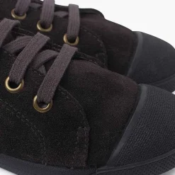 Zapatillas<Pisamonas Zapatillas Serraje Puntera De Goma Y Cordones