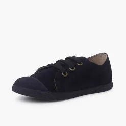 Zapatillas<Pisamonas Zapatillas Serraje Puntera De Goma Y Cordones