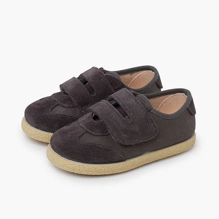 Zapatillas<Pisamonas Zapatillas Serraje Y Piel Gante