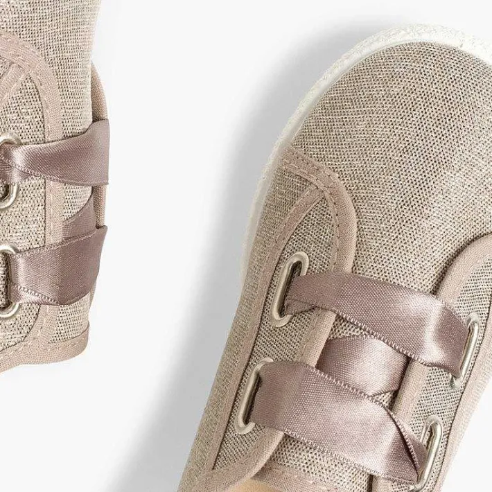 Zapatillas<Pisamonas Zapatillas Tejido Metalizado Lazo Raso