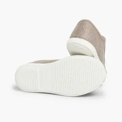 Zapatillas<Pisamonas Zapatillas Tejido Metalizado Lazo Raso