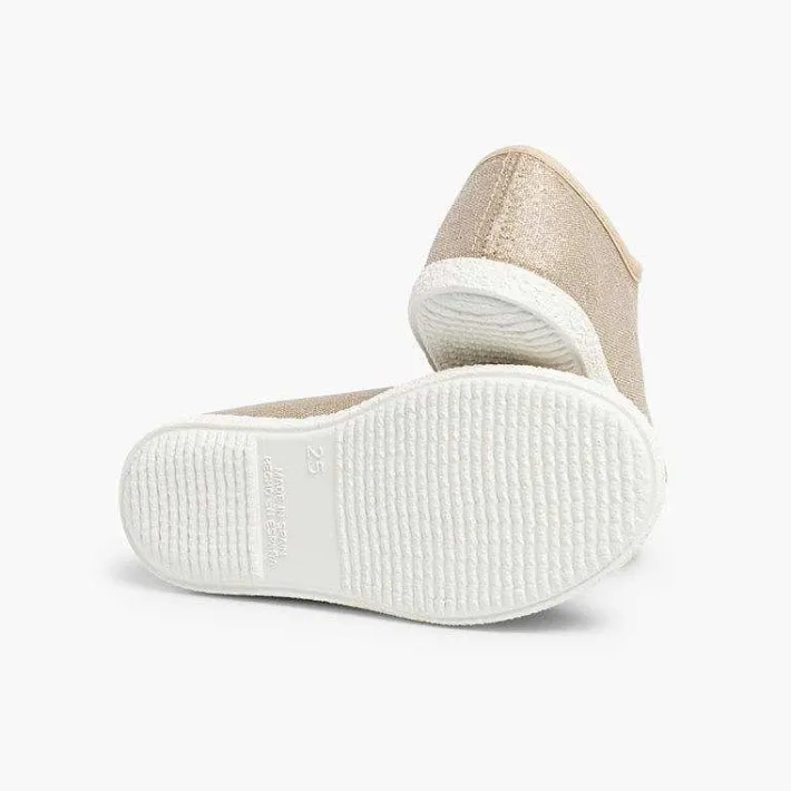 Zapatillas<Pisamonas Zapatillas Tejido Metalizado Lazo Raso