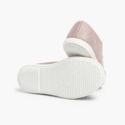 Zapatillas<Pisamonas Zapatillas Tejido Metalizado Lazo Raso