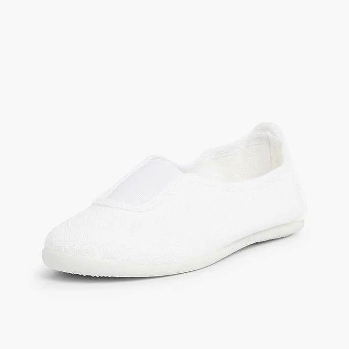 Zapatos Colegiales<Pisamonas Zapatillas Tela Gimnasia