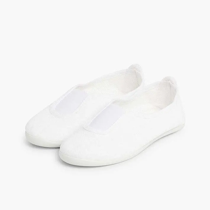 Zapatos Colegiales<Pisamonas Zapatillas Tela Gimnasia