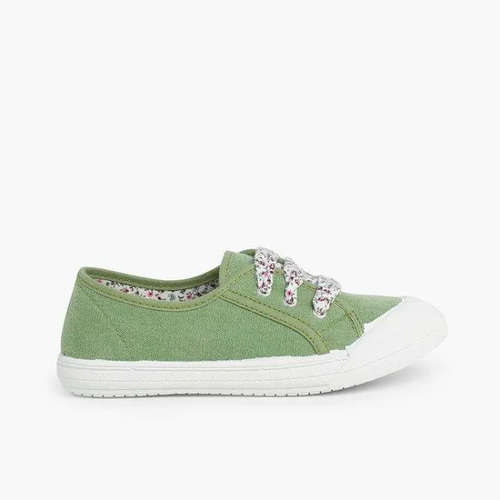 Zapatillas<Pisamonas Zapatillas Tela Punta Goma Cordones