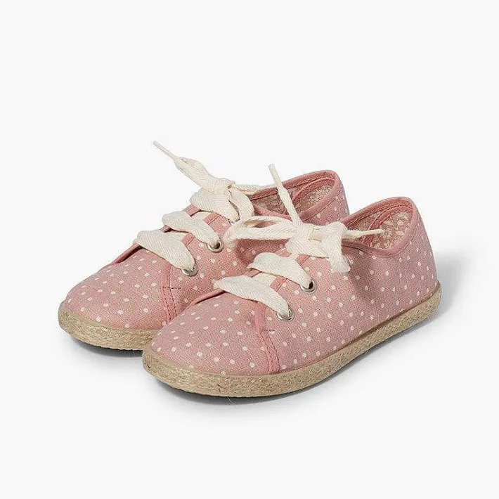 Zapatillas<Pisamonas Zapatillas Tela Puntitos Niña