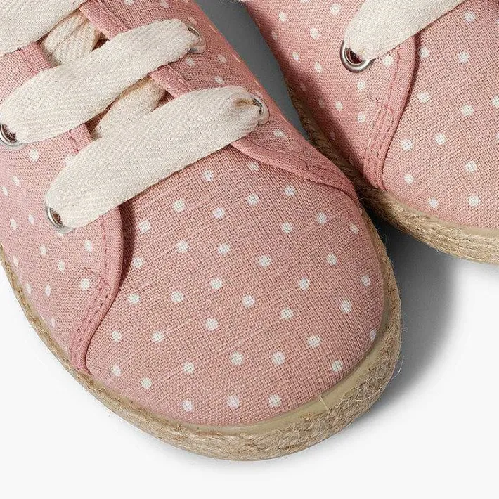 Zapatillas<Pisamonas Zapatillas Tela Puntitos Niña
