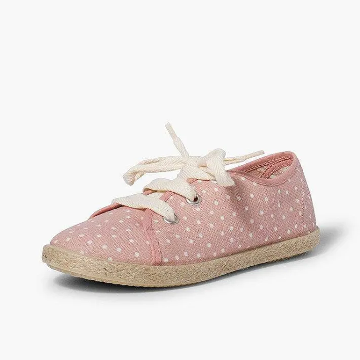 Zapatillas<Pisamonas Zapatillas Tela Puntitos Niña