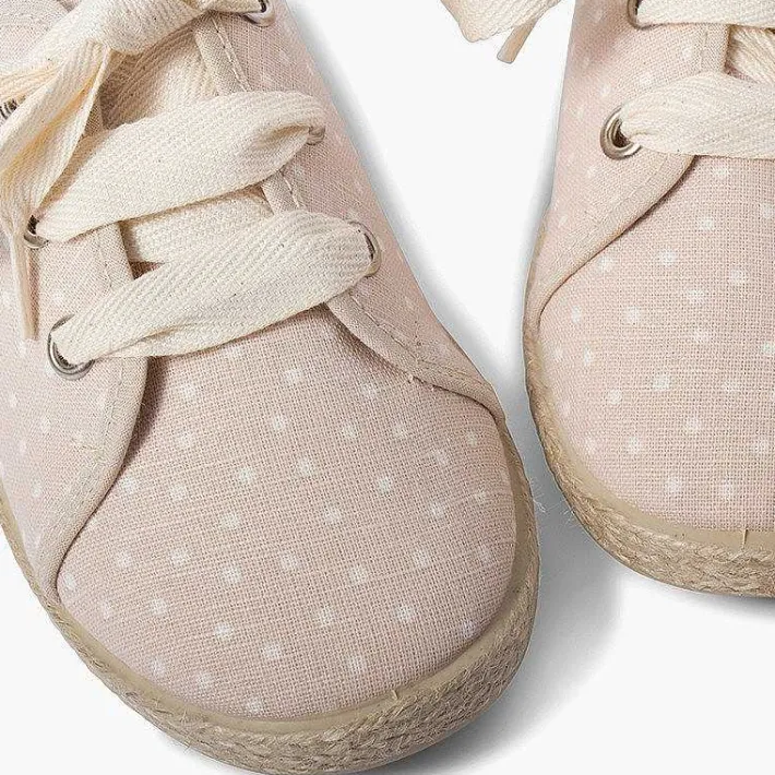 Zapatillas<Pisamonas Zapatillas Tela Puntitos Niña