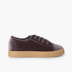 Zapatillas<Pisamonas Zapatillas Terciopelo Cordones Suela Ancha Niños