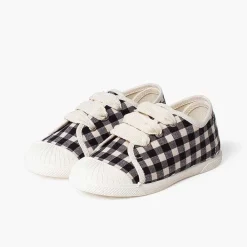 Zapatillas<Pisamonas Zapatillas Vichy Puntera Goma Cordones Cinta Color Negro