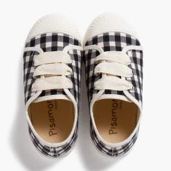 Zapatillas<Pisamonas Zapatillas Vichy Puntera Goma Cordones Cinta Color Negro
