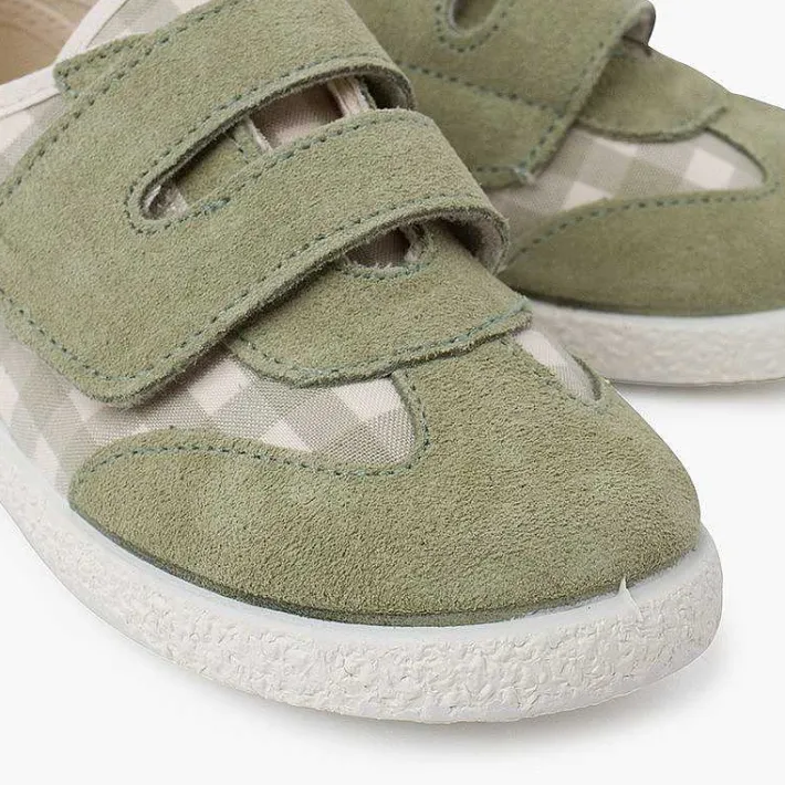 Zapatillas<Pisamonas Zapatillas Vichy Y Serraje Tira Adherente Doble