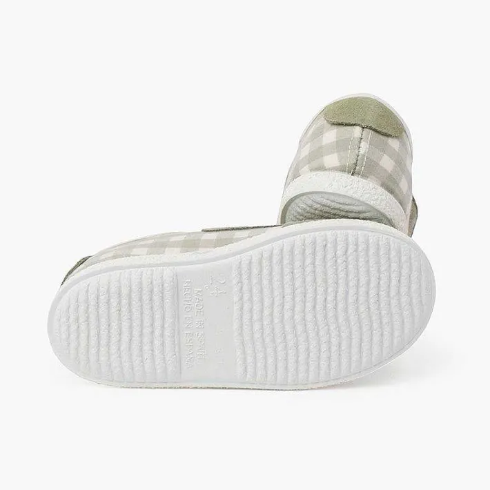 Zapatillas<Pisamonas Zapatillas Vichy Y Serraje Tira Adherente Doble