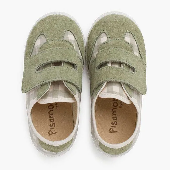 Zapatillas<Pisamonas Zapatillas Vichy Y Serraje Tira Adherente Doble
