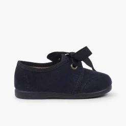 Blucher<Pisamonas Zapatito Niños Tipo Blucher Con Lazo Y Picados