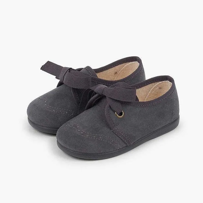 Blucher<Pisamonas Zapatito Niños Tipo Blucher Con Lazo Y Picados