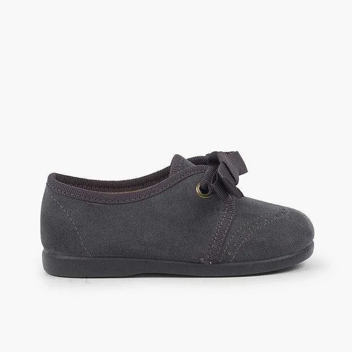 Blucher<Pisamonas Zapatito Niños Tipo Blucher Con Lazo Y Picados