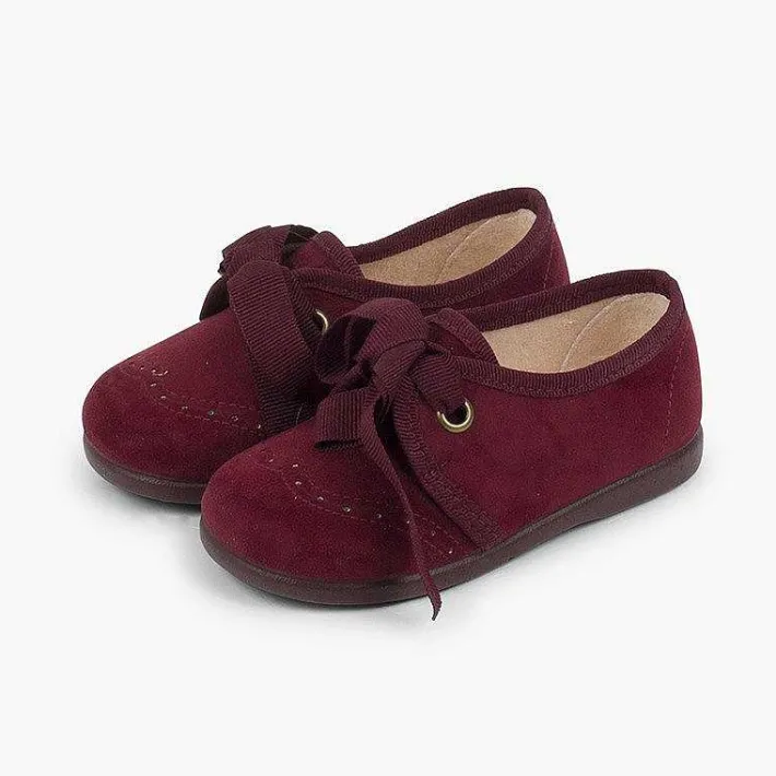 Blucher<Pisamonas Zapatito Niños Tipo Blucher Con Lazo Y Picados