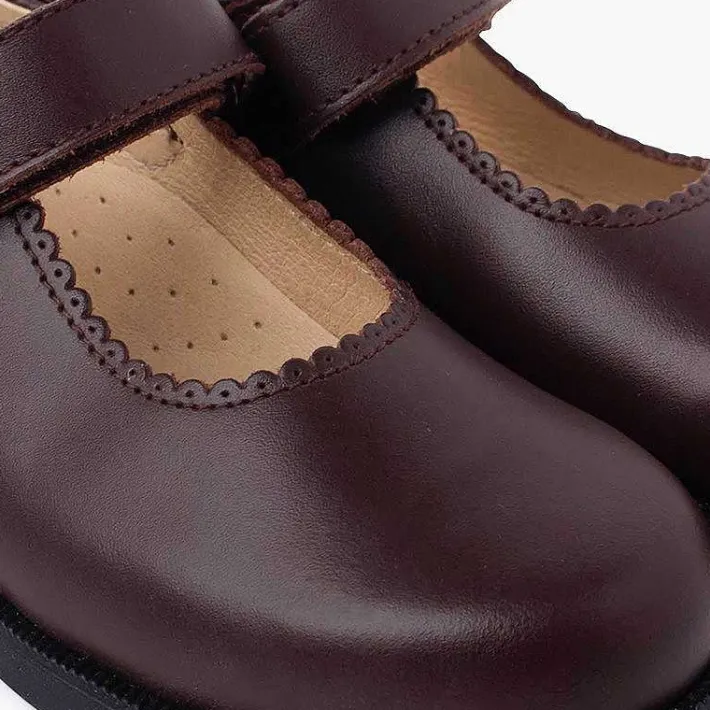 Zapatos Colegiales<Pisamonas Zapato Colegial Merceditas Niña Tira Adherente