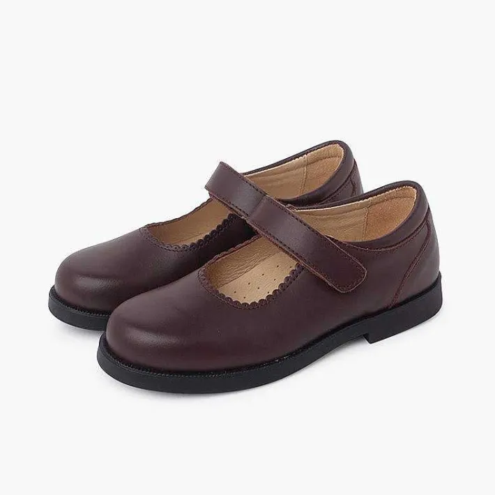 Zapatos Colegiales<Pisamonas Zapato Colegial Merceditas Niña Tira Adherente