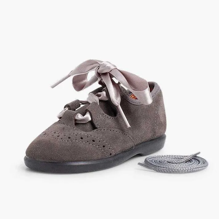 Zapatito Inglés<Pisamonas Zapato Inglés Niños En Serraje