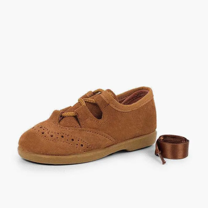 Zapatito Inglés<Pisamonas Zapato Inglés Niños En Serraje