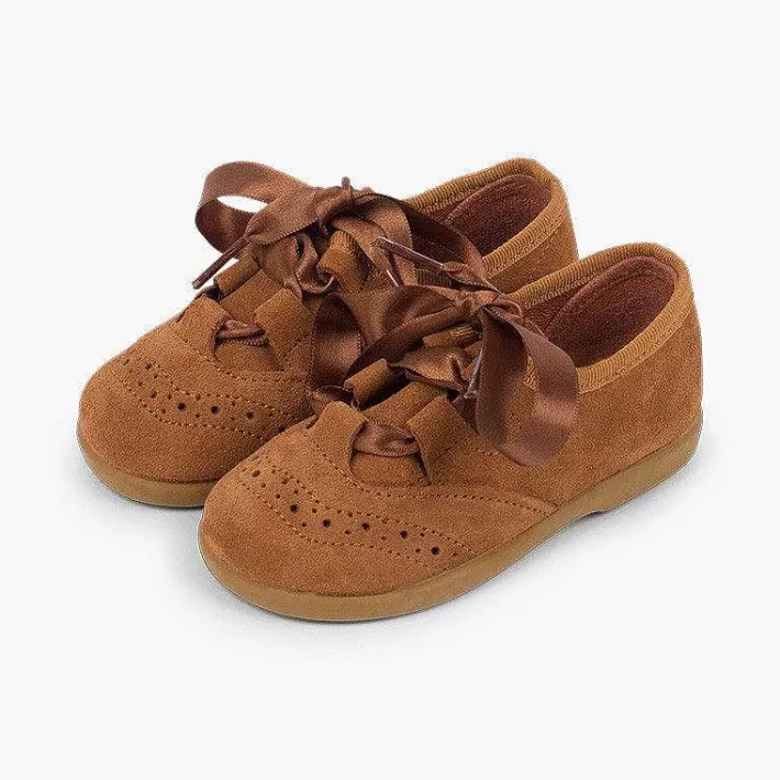 Zapatito Inglés<Pisamonas Zapato Inglés Niños En Serraje