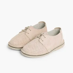 Zapatos Comunión<Pisamonas Zapato Serraje Blucher Con Picado