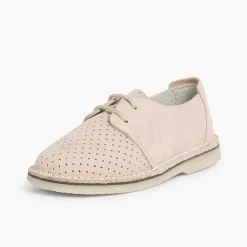 Zapatos Comunión<Pisamonas Zapato Serraje Blucher Con Picado
