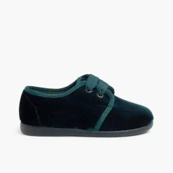 Blucher<Pisamonas Zapato Terciopelo Cordon Faya