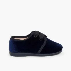 Blucher<Pisamonas Zapato Terciopelo Cordon Faya