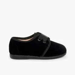 Blucher<Pisamonas Zapato Terciopelo Cordon Faya
