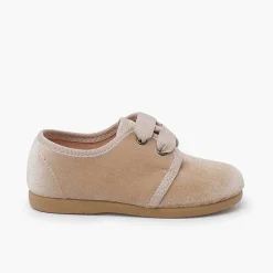 Blucher<Pisamonas Zapato Terciopelo Cordon Faya