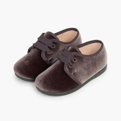 Blucher<Pisamonas Zapato Terciopelo Cordon Faya