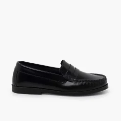 Zapatos Colegiales<Pisamonas Zapatos Castellanos Mocasines De Piel Para Niño