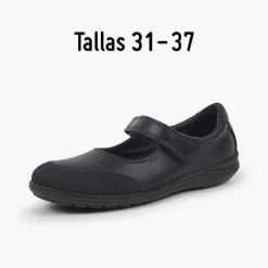Zapatos Colegiales<Pisamonas Zapatos Colegiales Lavables Niña Merceditas Puntera Reforzada