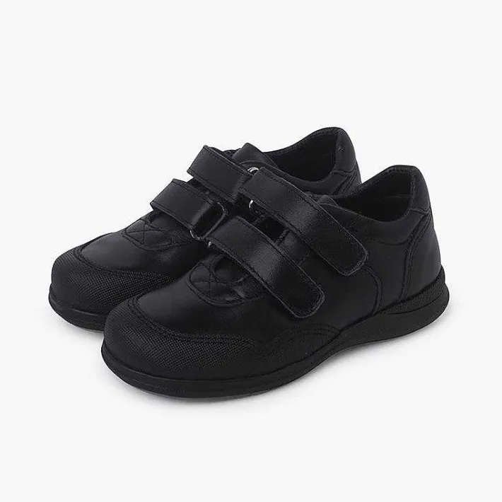Zapatos Colegiales<Pisamonas Zapatos Colegiales Puntera Reforzada Doble Cierre Color Negro