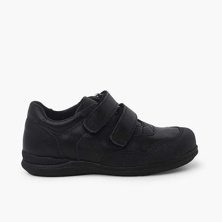 Zapatos Colegiales<Pisamonas Zapatos Colegiales Puntera Reforzada Doble Cierre Color Negro