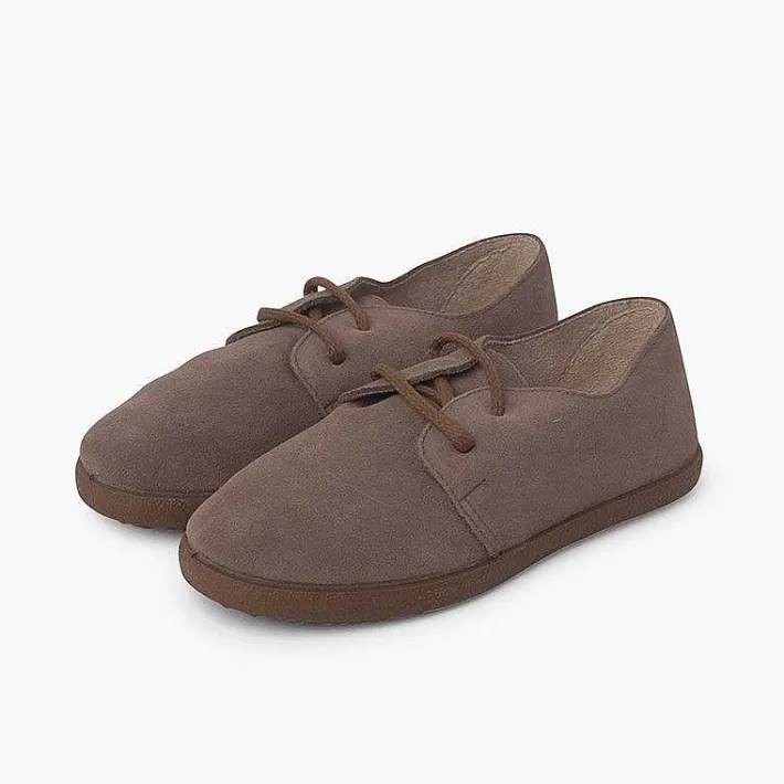 Blucher<Pisamonas Zapatos Cordones Serraje Suela Caramelo