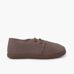 Blucher<Pisamonas Zapatos Cordones Serraje Suela Caramelo
