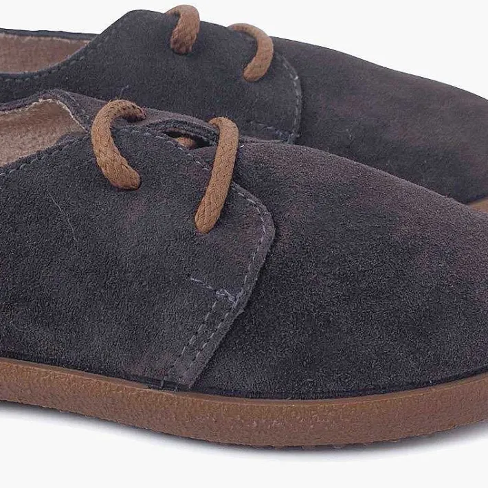Blucher<Pisamonas Zapatos Cordones Serraje Suela Caramelo