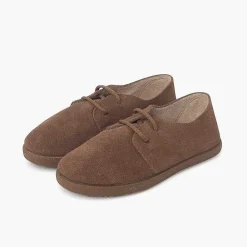 Blucher<Pisamonas Zapatos Cordones Serraje Suela Caramelo