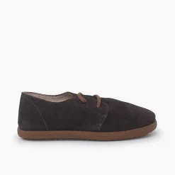 Blucher<Pisamonas Zapatos Cordones Serraje Suela Caramelo