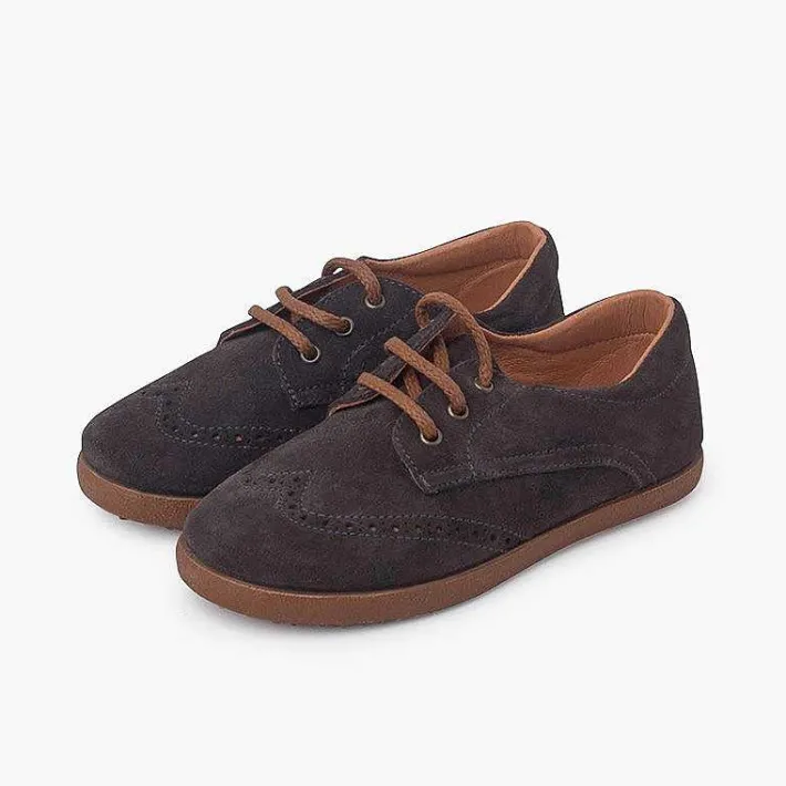 Blucher<Pisamonas Zapatos Oxford Serraje Suela Caramelo