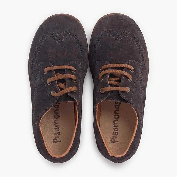 Blucher<Pisamonas Zapatos Oxford Serraje Suela Caramelo