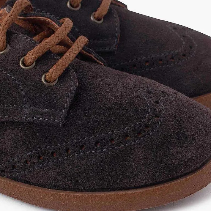 Blucher<Pisamonas Zapatos Oxford Serraje Suela Caramelo