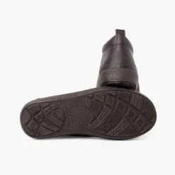 Botas<Pisamonas Zapatos Piel Tipo Botines Pisacacas